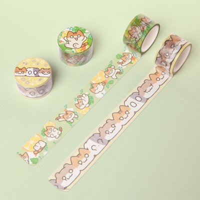 海外 PETテープ マスキングテープ にゃんカロン 先払いのみ）韓国キャラクターグッズ 「地球の主人は猫にゃん」 公式