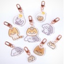 （先払いのみ）韓国キャラクターグッズ 「地球の主人は猫にゃん」 公式グッズ アクリルキーリング (9種1択)