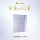 韓国音楽 Fortena (フォルテナ) - Miracle [Platform Ver.] (QRカード1種+自撮りフォトカード2種+ポストカード5種+ステッカー1種)