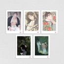 （先払いのみ）韓国キャラクターグッズ 「ボンチョンガクシ (ボン村の花嫁)」 公式グッズ 韓紙 ポスターセット [数量限定フォトカード贈呈]