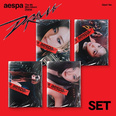 4種セット] 韓国音楽 aespa (エスパ) - Drama [Giant Ver