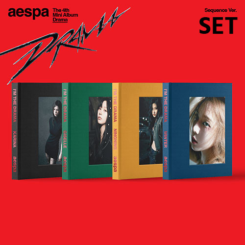4種セット] 韓国音楽 aespa (エスパ) - Drama [Sequence Ver 
