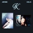 韓国音楽 ヒジン (HeeJin) - 1stミニアルバム 「K」 (バージョン選択/CD+ブックレット50P+フォトカード1種+ステッカー1種+折りたたみポスター1種+透明フォトカード1種+フォトス