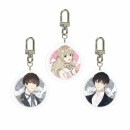 （先払いのみ）韓国キャラクターグッズ 「緑陰の冠」 公式グッズ アクリルキーリング (3種1択)