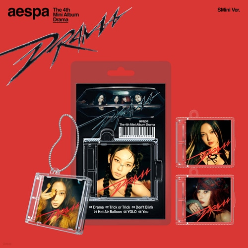 韓国音楽 aespa (エスパ) - Drama [SMini Ver.] (ランダム発送/NFC CD+