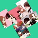（先払いのみ）韓国キャラクターグッズ 「青春ブロッサム」 公式グッズ 春 Ver. イラストカードセット
