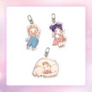 （先払いのみ）韓国キャラクターグッズ 「恋は幻想！」 公式グッズ SD アクリルキーリング (3種1択)|WEBTOON|キャラクターグッズ