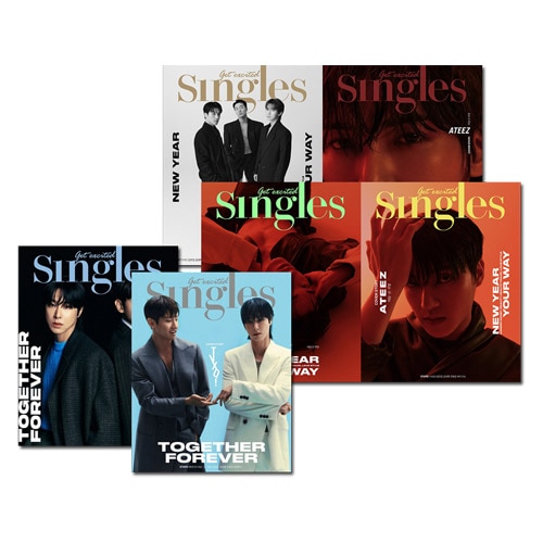 表紙セット/ATEEZポストカード贈呈] 韓国女性雑誌 Singles (シングルズ