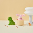 （先払いのみ）韓国キャラクターグッズ 「マルはワンちゃん」 公式グッズ ミニ 愛着ぬいぐるみ キーリング (2種1択)