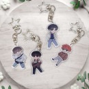 （先払いのみ）韓国キャラクターグッズ 「星と星のあいだ」 公式グッズ SD アクリルキーリング (4種1択)
