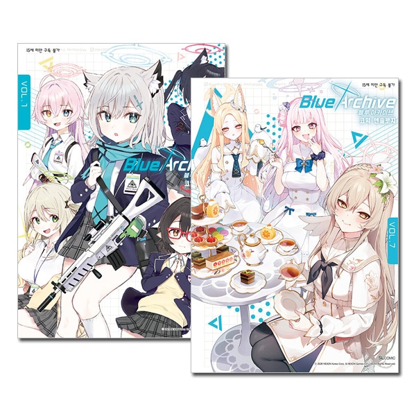 アンジェリーク　ブランシュ 1-7　全巻セット　【レア】アンソロジー　コミック 7冊セット／韓国語版] 日本マンガ ブルーアーカイブ コミック