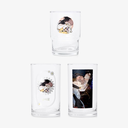 先払いのみ）韓国キャラクターグッズ 「紙の花」 公式グッズ グラス (3