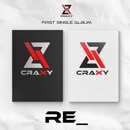 韓国音楽 CRAXY (クラクシー) - 1stシングルアルバム 「RE_」 (ランダム発送/CD+フォトブック68P+ポストカード1種+ステッカー1種+フォトカード3種+折りたたみポスター1種+フォ