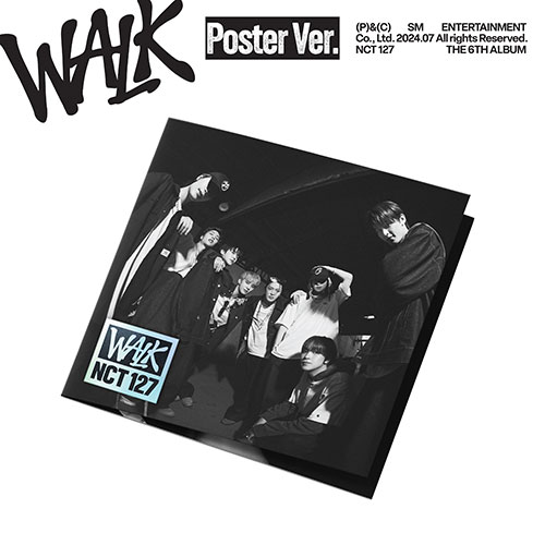 韓国音楽 NCT 127 - 6集 「WALK」 Poster Ver. (CD+カバーポスター1種+
