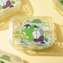 （先払いのみ）韓国キャラクターグッズ 「世紀末青リンゴ学習塾」 公式グッズ 透明グリッターポーチ