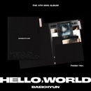 韓国音楽 EXOのベクヒョン - 4thミニアルバム 「Hello, World」 Folder Ver. (CD+フォトブック24P+歌詞ペーパー3種+フォトカード2種+手紙+スケッチフォト5種+フ