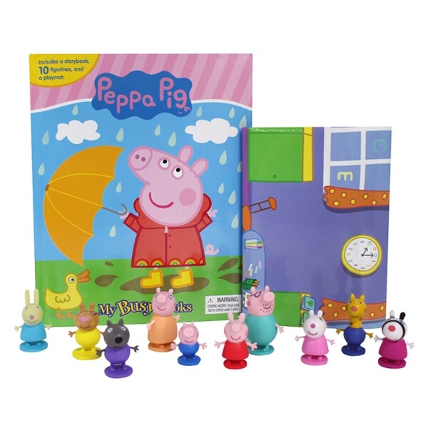 �ʱѸ��ǡ˳������� Peppa Pig My Busy Books �ڥåѥԥå� �ޥ� �ӥ����֥å� (��+�ߥ˥ե����奢10��)