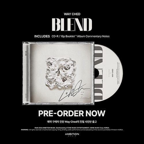 韓国音楽 Way Ched - 3集 「BLEND」 初回限定サイン盤 (CD+