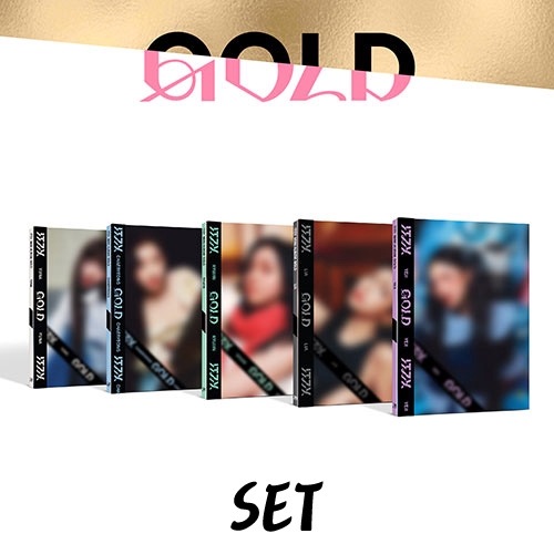 K-POP アルバムセット 5点 5種セット] 韓国音楽 ITZY (イッジ) - 2集 「GOLD」 Digipack Ver
