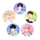（先払いのみ）韓国キャラクターグッズ 「今世は宇宙級スター!」 公式グッズ 大型 缶バッジ Color Ver. (5種1択)