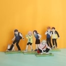 （先払いのみ）韓国キャラクターグッズ 「家がない！」 公式グッズ アクリルスタンド (4種1択)
