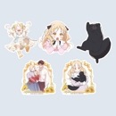 （先払いのみ）韓国キャラクターグッズ 「残された余命を楽しんだだけなのに」 公式グッズ リムーバブルステッカー 5種セット