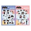 （先払いのみ）韓国キャラクターグッズ 「熱狂」 ステッカー (2種1択) (予約 発売日：2025.01.24以後)