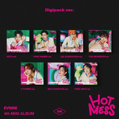 韓国音楽 EVNNE (イブン) - 4thミニアルバム 「HOT MESS」 Digipack