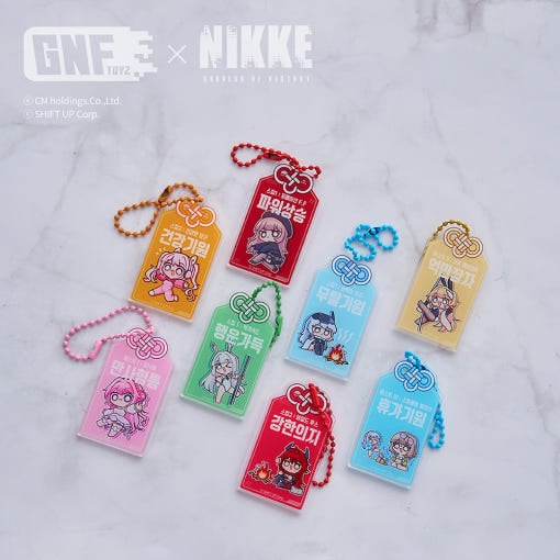 韓国限定　勝利の女神 NIKKE ニケ 2.5周年 メタルチャームキーホルダー 韓国限定 勝利の女神ニケ2.5周年 メタルチャームキーホルダー
