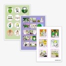 （先払いのみ）韓国キャラクターグッズ 「クレイジーガーデナー 〜植物マニアの日常〜」 公式グッズ ステッカー 3種セット