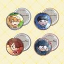 （先払いのみ）韓国キャラクターグッズ 「ほうれん草の花束を君に」 公式グッズ 円形ピンボタン 32mm (4種1択)