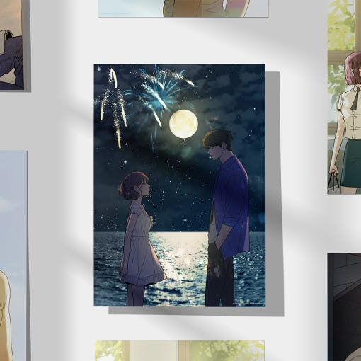 【韓国限定】ギヴン展　韓国　入場特典　ポスター　A3 先払いのみ）韓国キャラクターグッズ 「紙の花」 公式グッズ A3