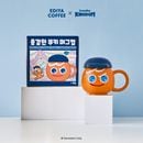 （先払いのみ）韓国キャラクターグッズ 「クッキーラン : キングダム X EDIYA」 公式グッズ 勇敢なクッキー マグカップ