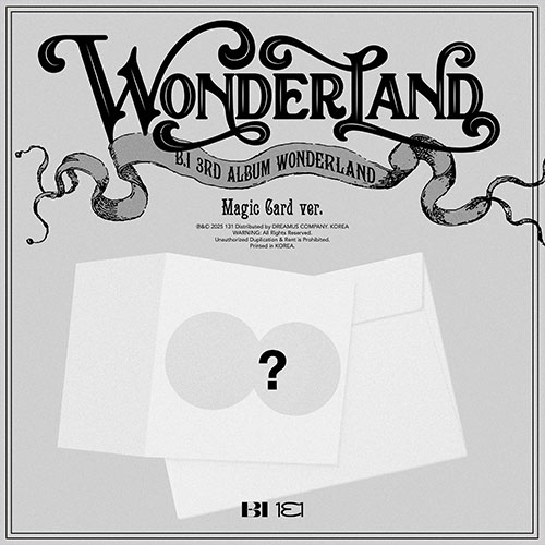 韓国音楽 B.I (ビーアイ) - 3集 「WONDERLAND」 Magic card Ver. (予約