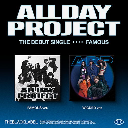2種セット] 韓国音楽 ALLDAY PROJECT - デビューシングル 「FAMOUS