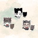 （先払いのみ）韓国キャラクターグッズ 「砕け散った愛の形」 公式グッズ アクリルクリップSET