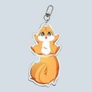 （先払いのみ）韓国キャラクターグッズ 「ちびっ子リスは頑張り屋さん」 公式グッズ ベアティ 回転 アクリルキーリング