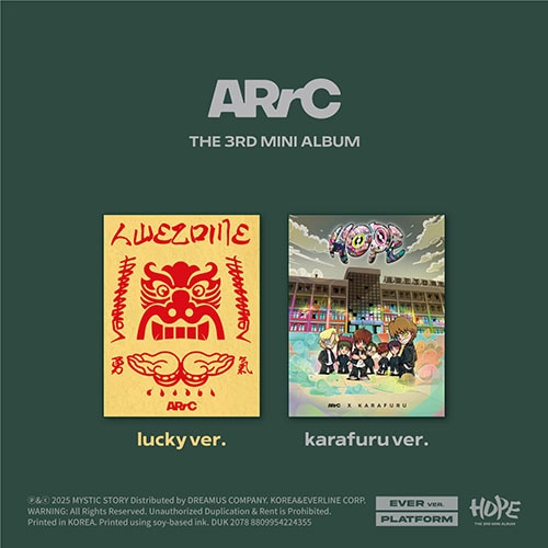 ★非売品◆直筆サインCD◆ARrC アーク◆AR^C◆韓国◆KPOP 2種セット] 韓国音楽 ARrC (アーク) - 3rd ミニアルバム 「HOPE」 EVER