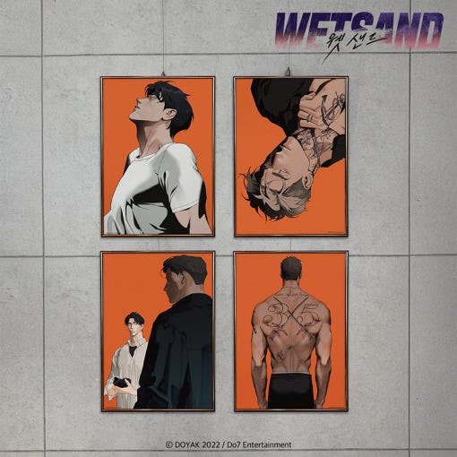 WET SAND バインダー ポスター 韓国BL 先払いのみ）韓国キャラクターグッズ 「Wet Sand ウェットサンド