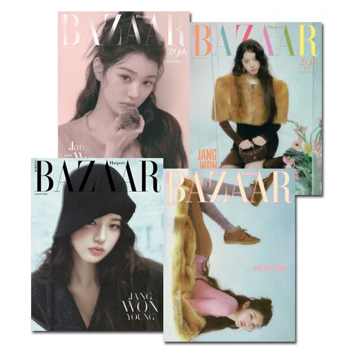 4種セット] 韓国女性雑誌 BAZAAR (バザー) 2025年 8月号 (IVEのチャン