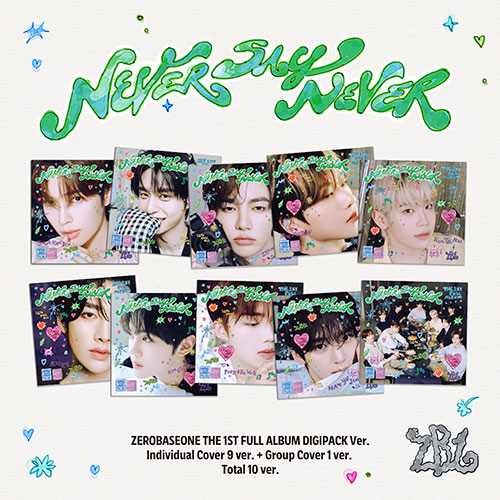 ZB1 ZEROBASEONE アルバム デジパック 新品未開封 10形態 ×⑩ ZB1 NEVER SAY NEVER アルバム デジパック 未開封 10形態➀