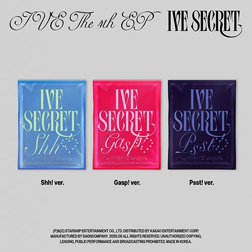 韓国音楽 IVE (アイブ) - 4TH EP 「IVE SECRET」 (ランダム発送