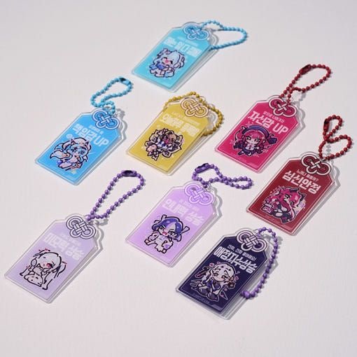 韓国 AGF 勝利の女神NIKKE アクリルキーリング ランダム 8個セット まとめ買い割引] 韓国キャラクターグッズ 「勝利の女神 : NIKKE」 公式
