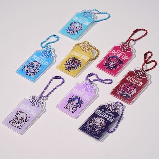 韓国 AGF 勝利の女神NIKKE アクリルキーリング ランダム 8個セット まとめ買い割引] 韓国キャラクターグッズ 「勝利の女神 : NIKKE」 公式