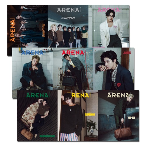 9種セット／付録ポスター] 韓国男性雑誌 ARENA HOMME+ (アリーナ・オム