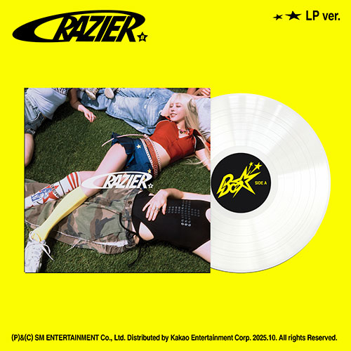 【レア】BoA アナログレコード2枚セット K-POP 韓国音楽 BoA (ボア) - 11集 「Crazier」 LP Ver. [White Color Vinyl