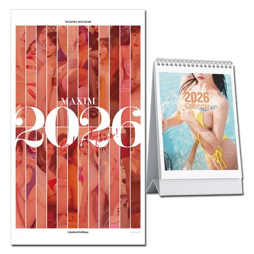 未開封　韓国BL bomtoon カレンダーポスターセット 2種セット] 韓国カレンダー MAXIM KOREA 2026 卓上用+壁掛けカレンダー