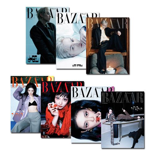 表紙セット／付録ポスター1種] 韓国女性雑誌 BAZAAR (バザー) 2025年