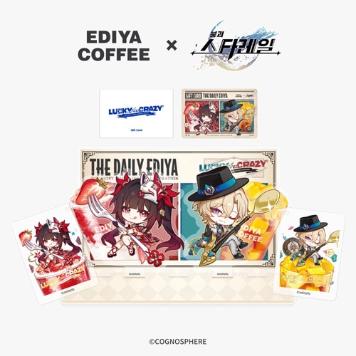 崩壊スターレイル EDIYA コラボ アクリルスタンドセット　韓国限定 先払いのみ）韓国キャラクターグッズ 「崩壊：スターレイル X EDIYA