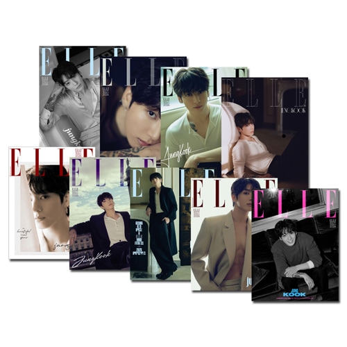 elle Korea ジョングク　9冊セット 9種セット] 韓国女性雑誌 ELLE (エル) 2026年 1月号 (防弾少年団の